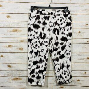 Chico's Women’s Animal Printed Capri Pants Size 2